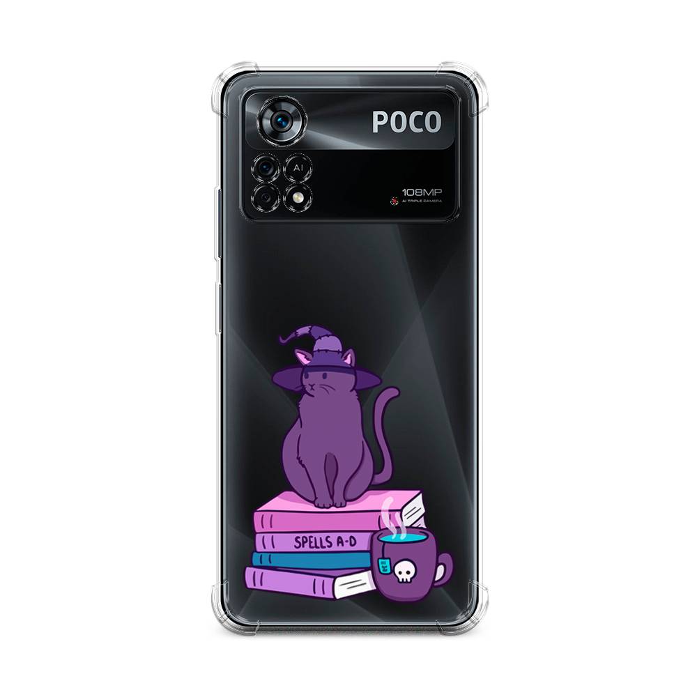 

Чехол Awog на Poco X4 Pro 5G / Сяоми Поко X4 Про 5G "Magic Cat", Розовый