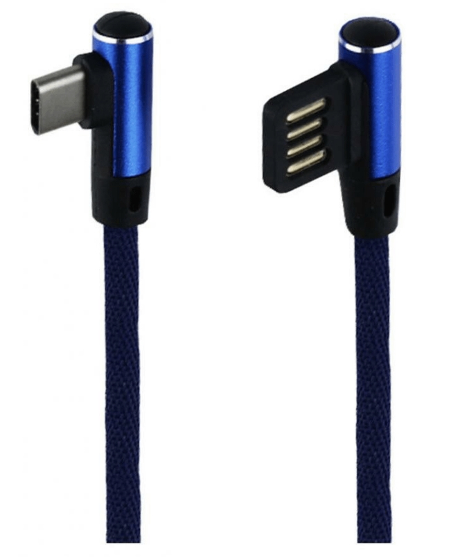 Кабель Liberty Project USB Type-C Т-порт Blue