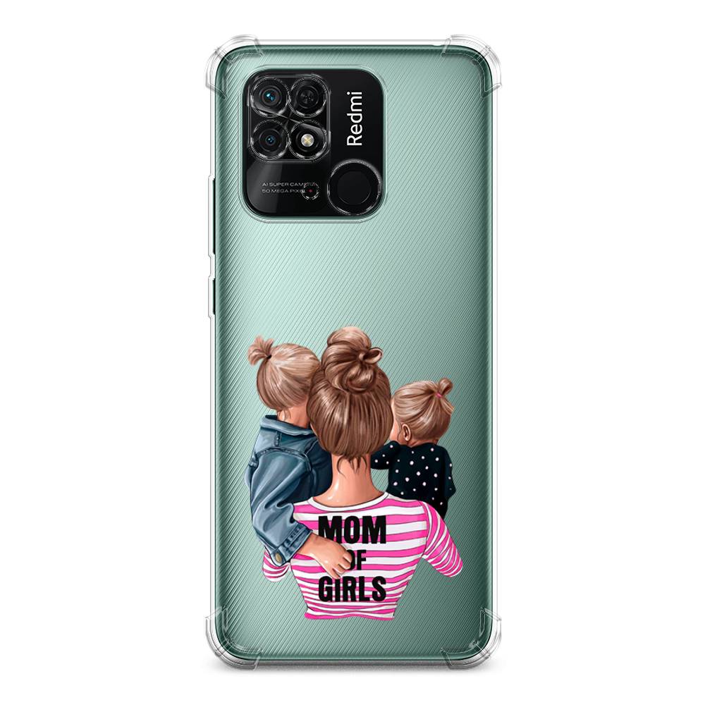 

Чехол Awog на Xiaomi Redmi 10C / Сяоми Редми 10C "Mom of Girls", Синий;розовый;черный