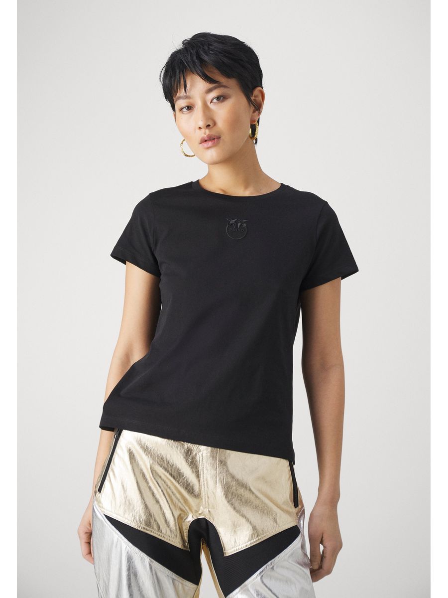 

Футболка женская Pinko P6921D09P черная M, Черный, P6921D09P