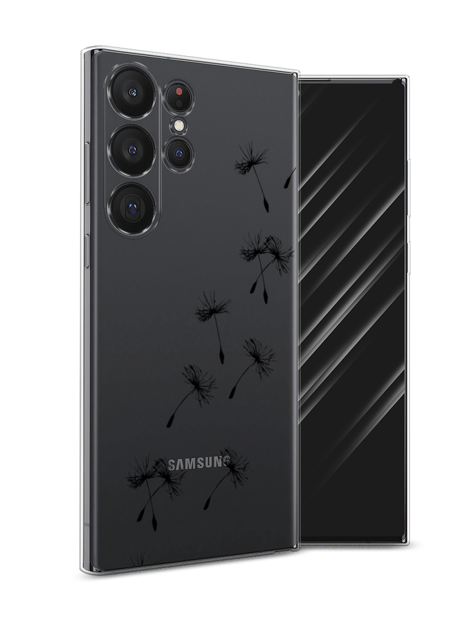 

Чехол Awog на Samsung Galaxy S23 Ultra 5G "Летящие одуванчики", Черный, 2107550-8
