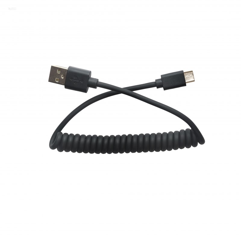 фото Кабель liberty project usb tyre-c спираль black 1 м