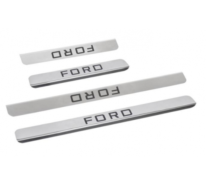 

Накладки внутренних порогов FORD Focus2, Focus3, Mondeo до 2007 DolleX NPK-005, Белый