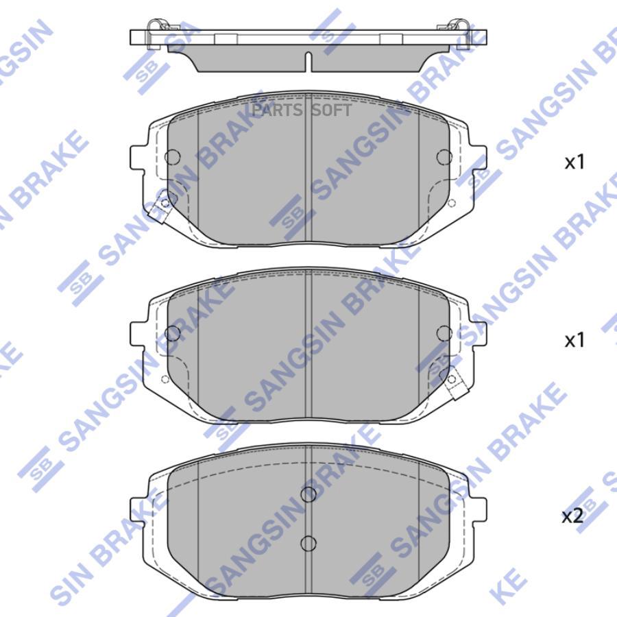 

Тормозные колодки Sangsin brake sp4479