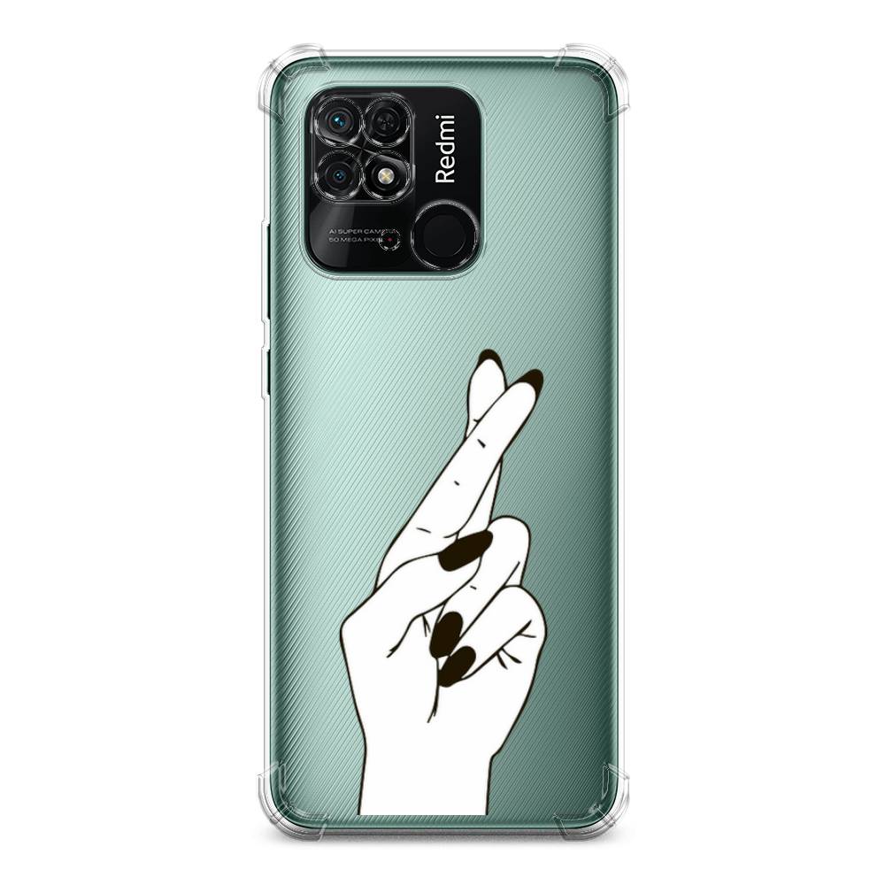 

Чехол Awog на Xiaomi Redmi 10C / Сяоми Редми 10C "Пальцы графика", Серый