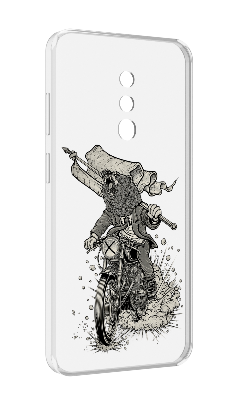 

Чехол MyPads медведь на мотоцикле для Blackview BV5200, Прозрачный, Tocco