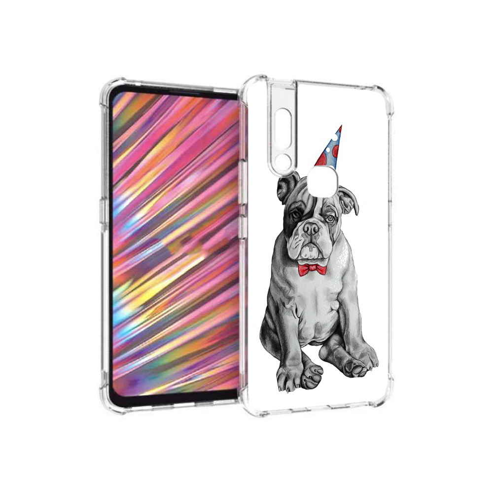 

Чехол MyPads Tocco для Vivo V15 праздничный щенок (PT127905.397.554), Прозрачный, Tocco