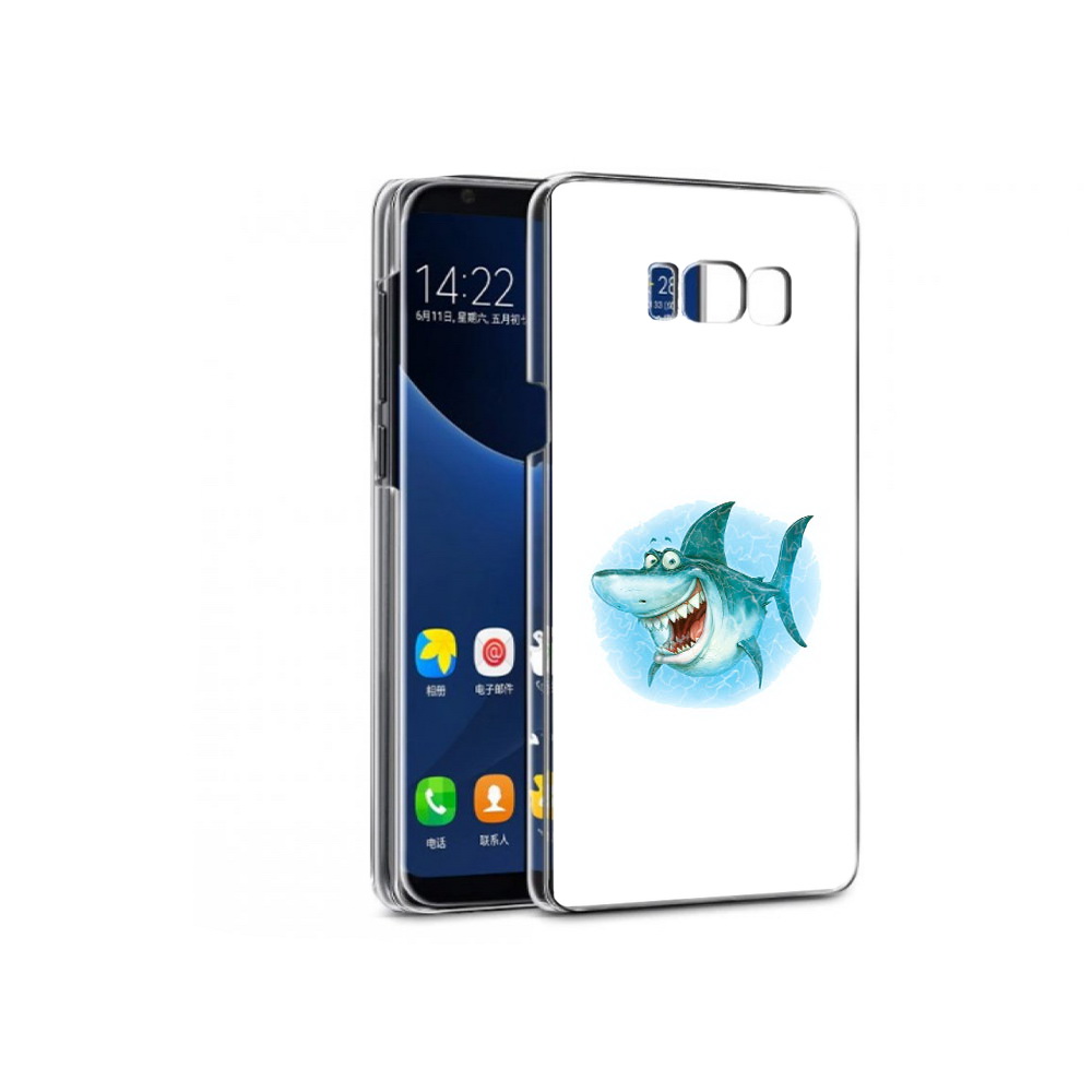 

Чехол MyPads Tocco для Samsung Galaxy S7 веселая акула (PT40116.513.261), Прозрачный, Tocco