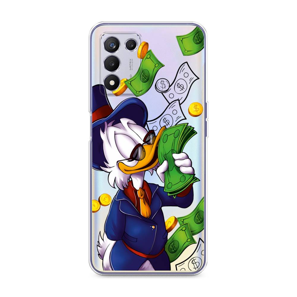 

Чехол на Realme Q3s "Scrooge McDuck with Money", Синий;зеленый;белый, 257950-6