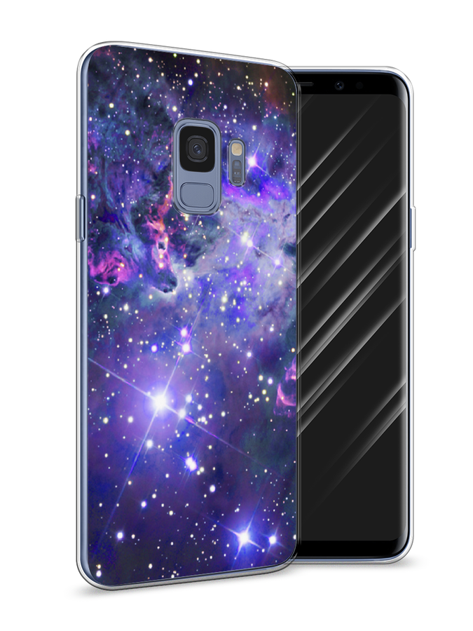 

Чехол Awog на Samsung Galaxy S9 "Яркая галактика", Фиолетовый, 25750-4