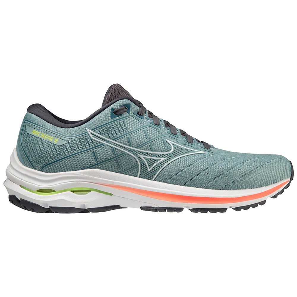 

Кроссовки мужские Mizuno Wave Inspire 18 бирюзовые 11 US, Бирюзовый, Wave Inspire 18