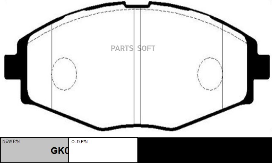 

Колодки Передние Daewoo Matiz Nexia Lanos Ckkd2 Ctr Gk0430 CTR арт. GK0430