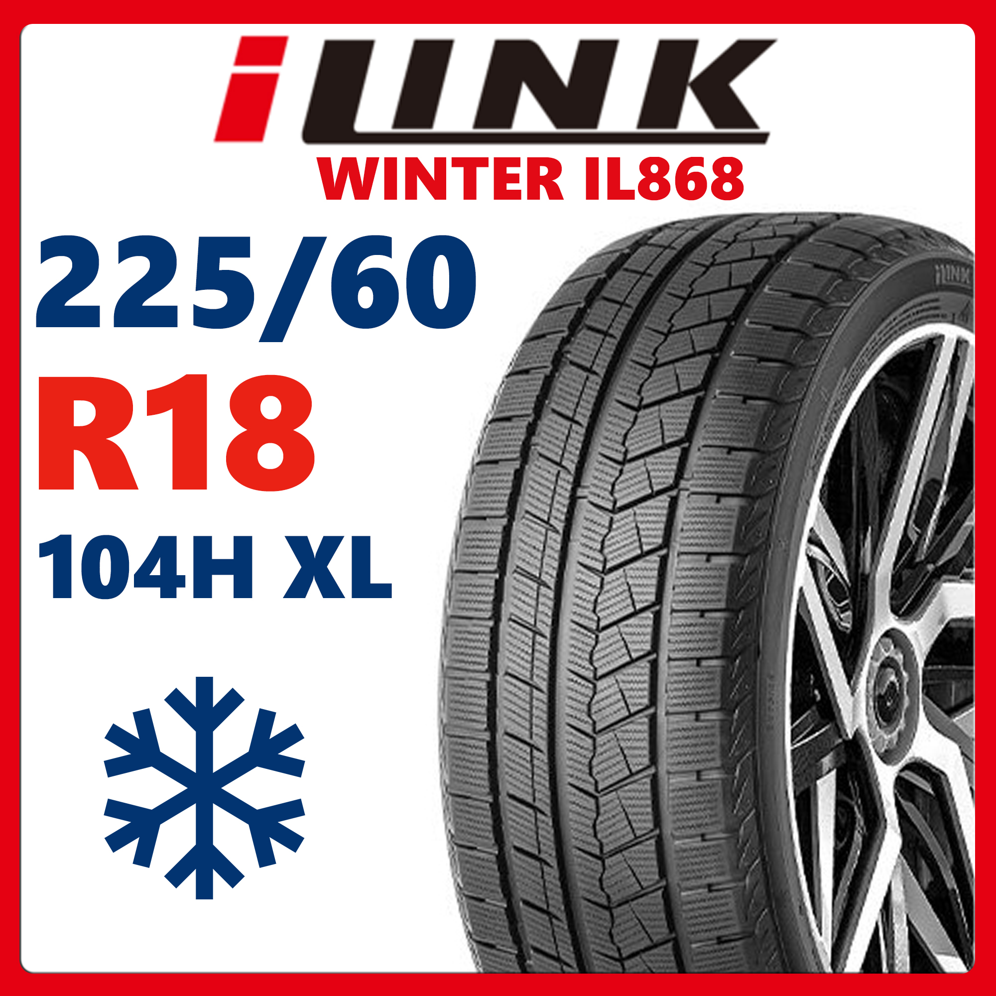 

Шины зимние iLink WINTER IL868 225/60R18 104H XL, WINTER IL868