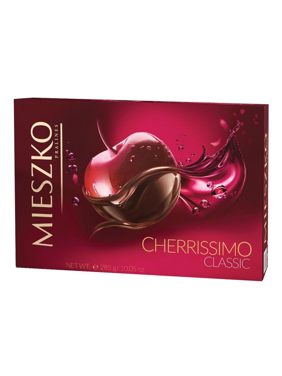

Набор конфет Mieszko Cherrissimo classic chocolates Цельная вишня в алкоголе 285 г
