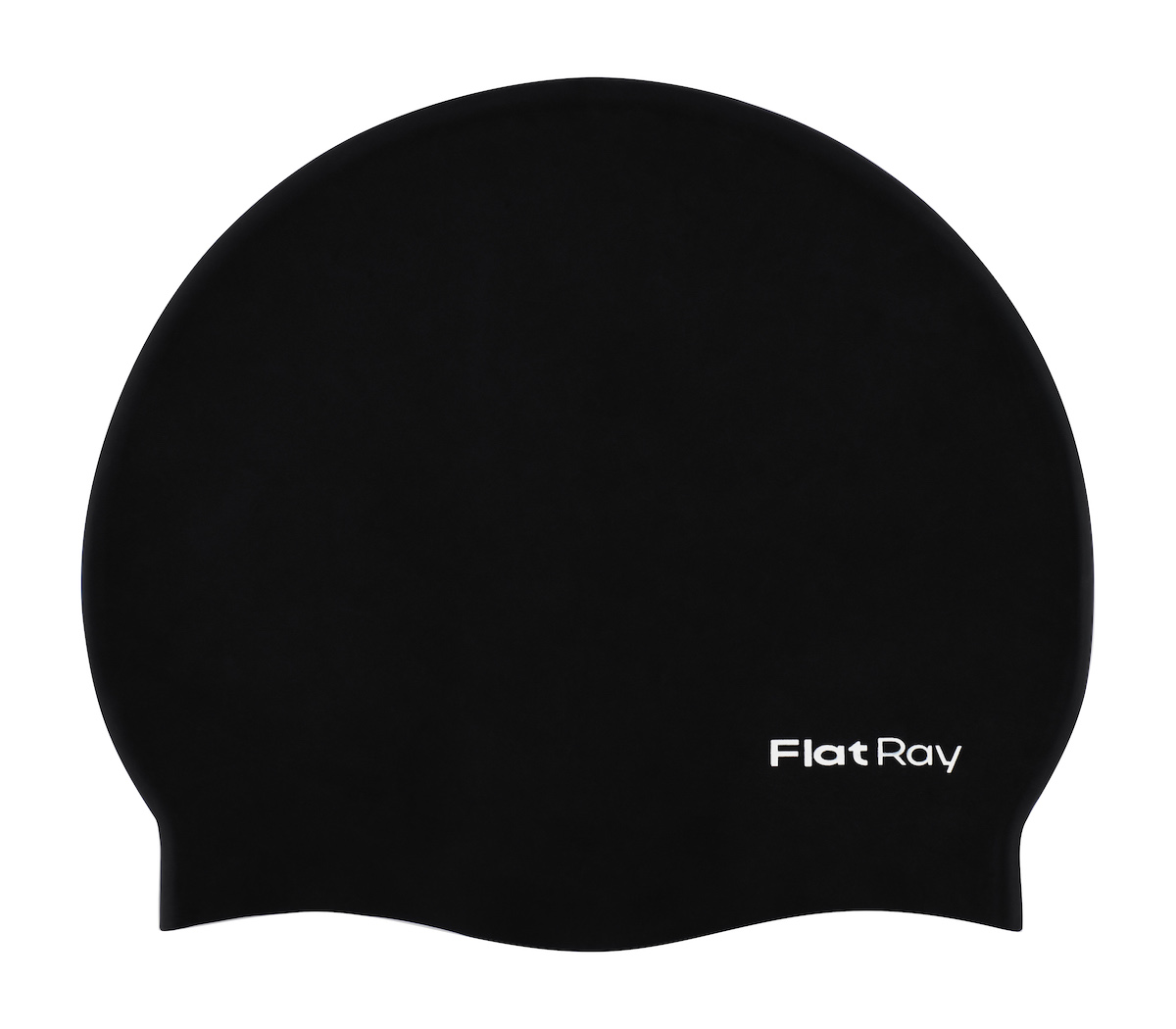 Силиконовая шапочка для плавания Flat Ray Silicone Swim Cap черный 390₽