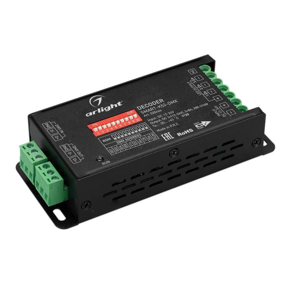 

Декодер Arlight Smart-K52-DMX 028446, Черный