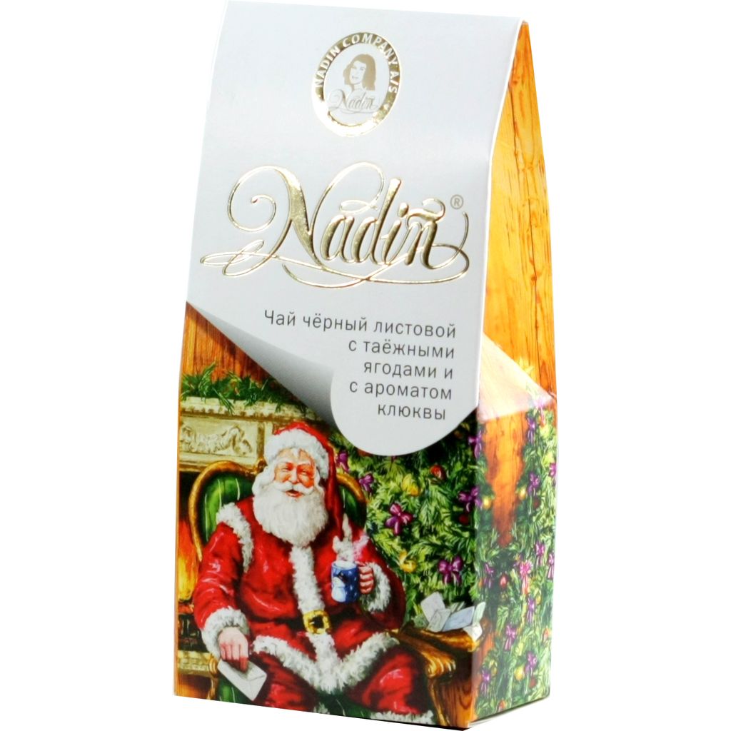 

Чай черный Nadin Таежные ягоды с ароматом клюквы листовой 50 г