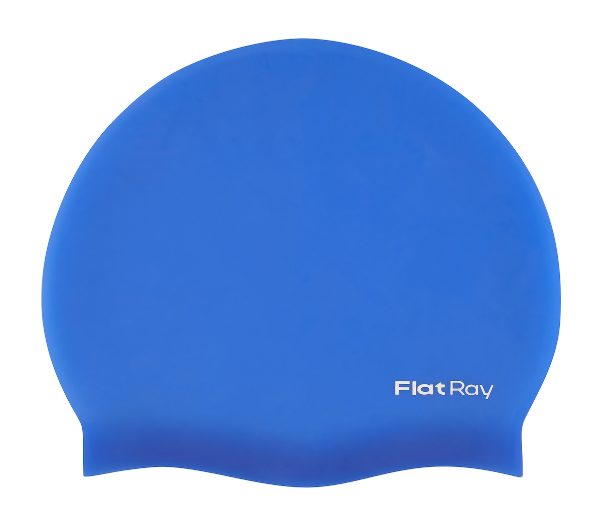 Силиконовая шапочка для плавания Flat Ray Silicone Swim Cap, синий