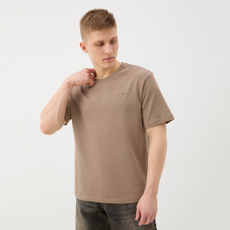 

Футболка мужская Maison David ML-T23-528 коричневая 3XL, Коричневый, ML-T23-528