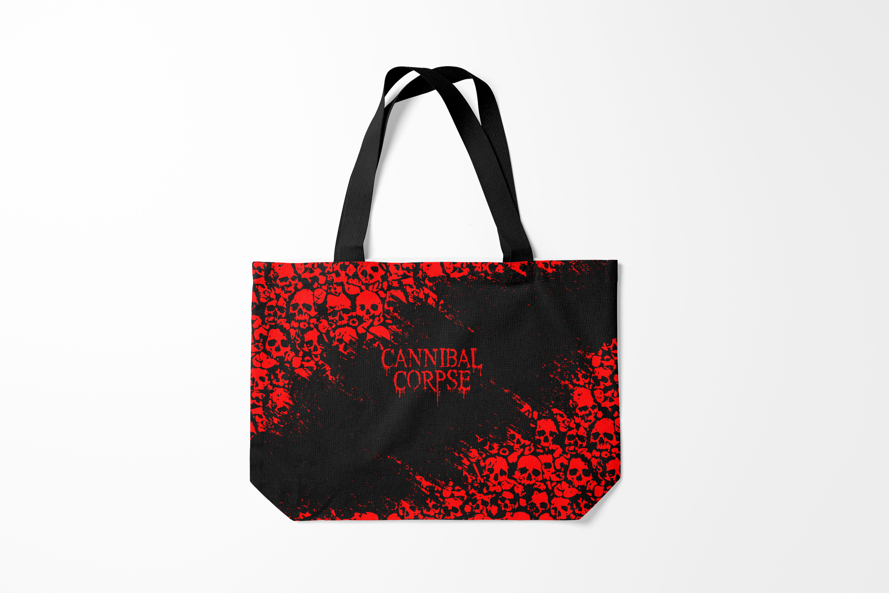 

Сумка шoппер унисекс Burnettie Cannibal Corpse КРАСНЫЕ ЧЕРЕПА, черный; красный, Cannibal Corpse КРАСНЫЕ ЧЕРЕПА