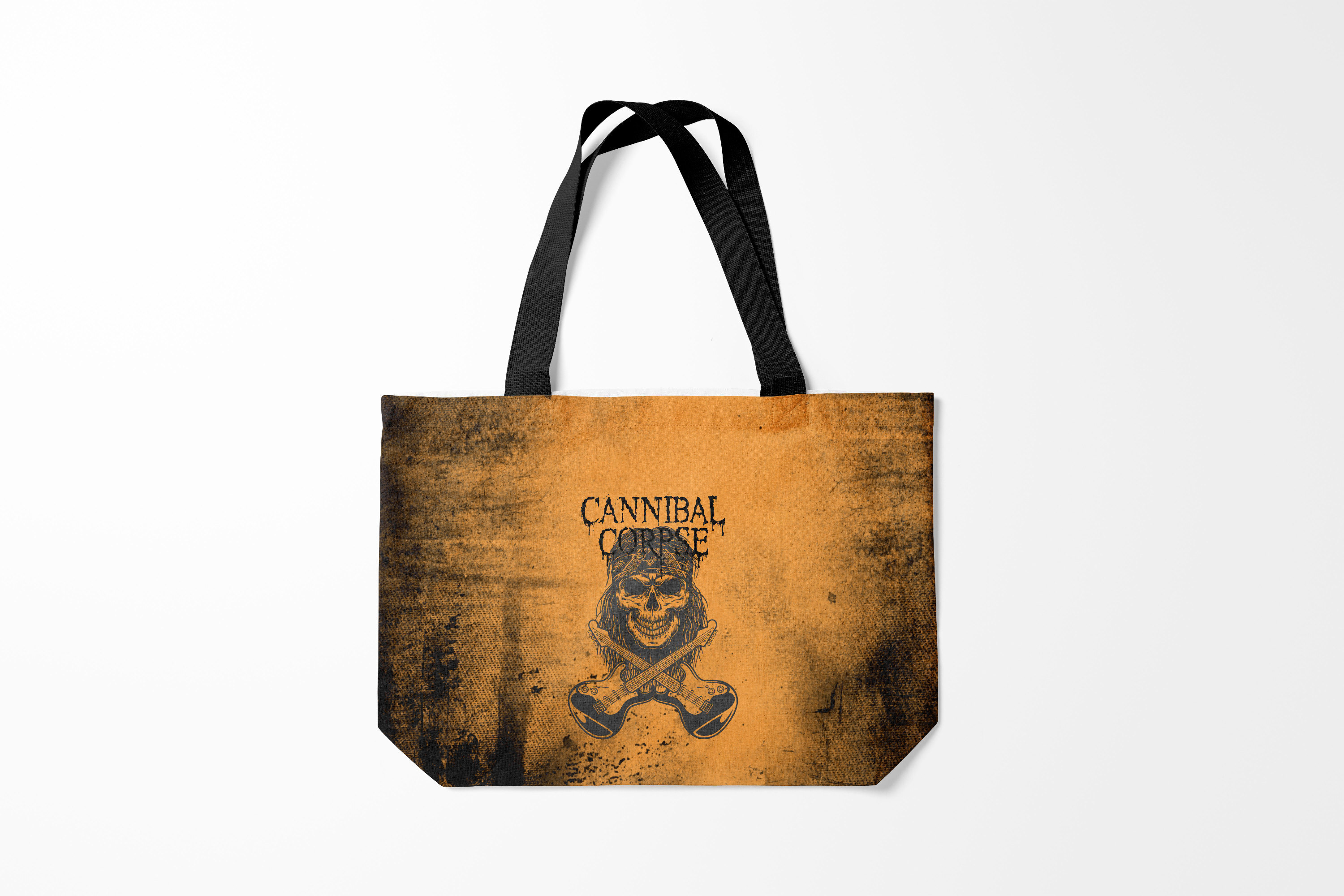 

Сумка шoппер унисекс Burnettie Cannibal Corpse Гитарист, коричневый, Cannibal Corpse Гитарист