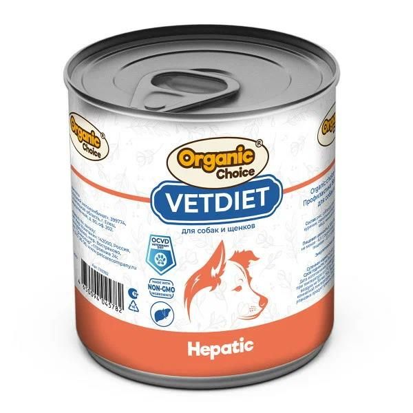 

Влажный корм для собак и щенков Organic Сhoice VET Hepatic, при болезнях печени, 340 г