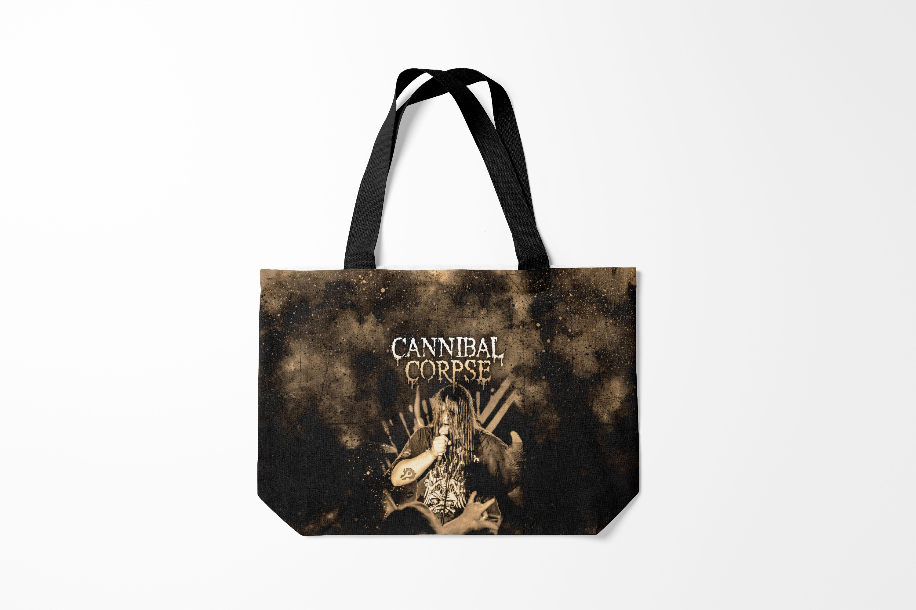 

Сумка шoппер унисекс Burnettie Cannibal Corpse, черный; коричневый, Cannibal Corpse