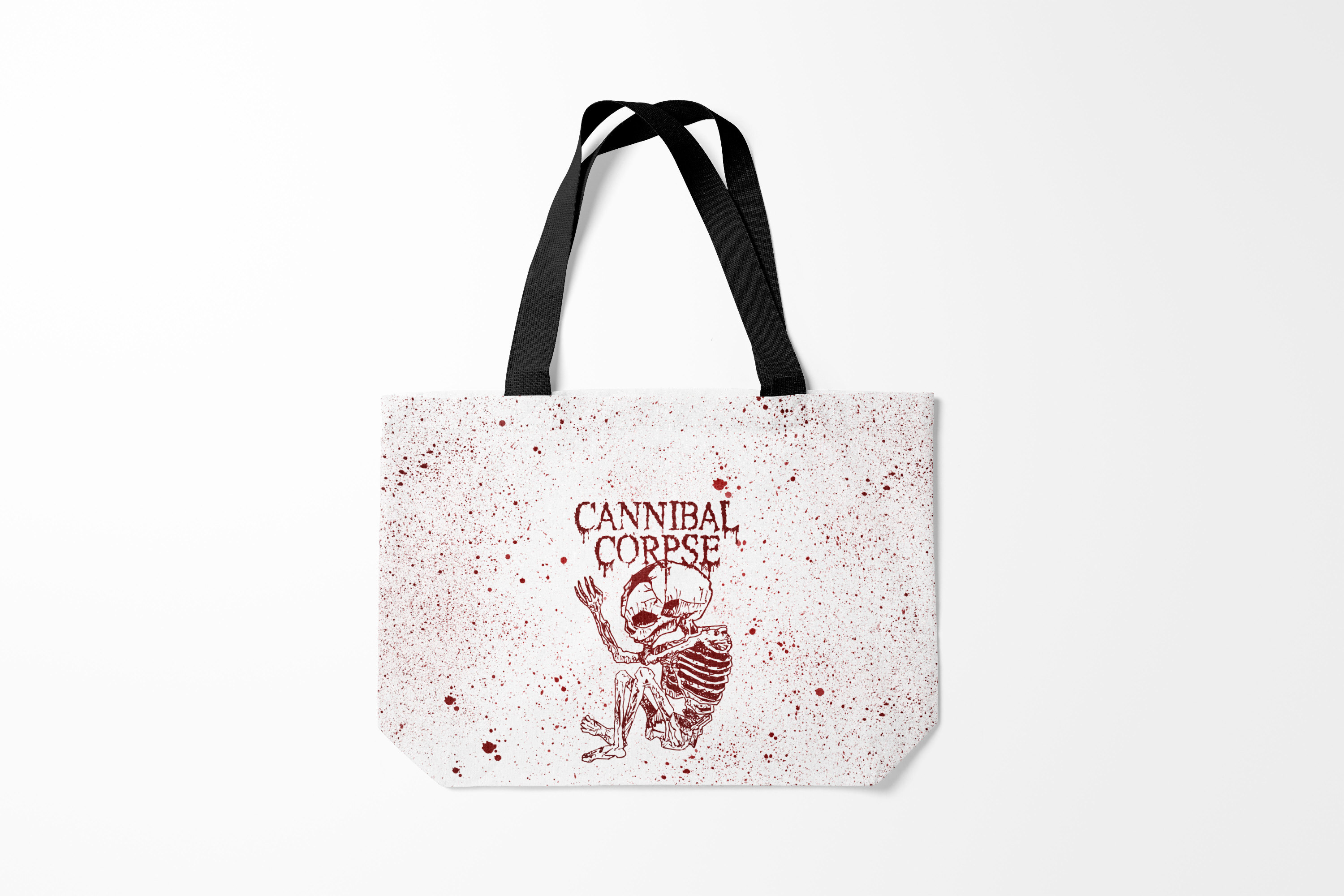 

Сумка шoппер унисекс Burnettie Cannibal Corpse, белый, Cannibal Corpse