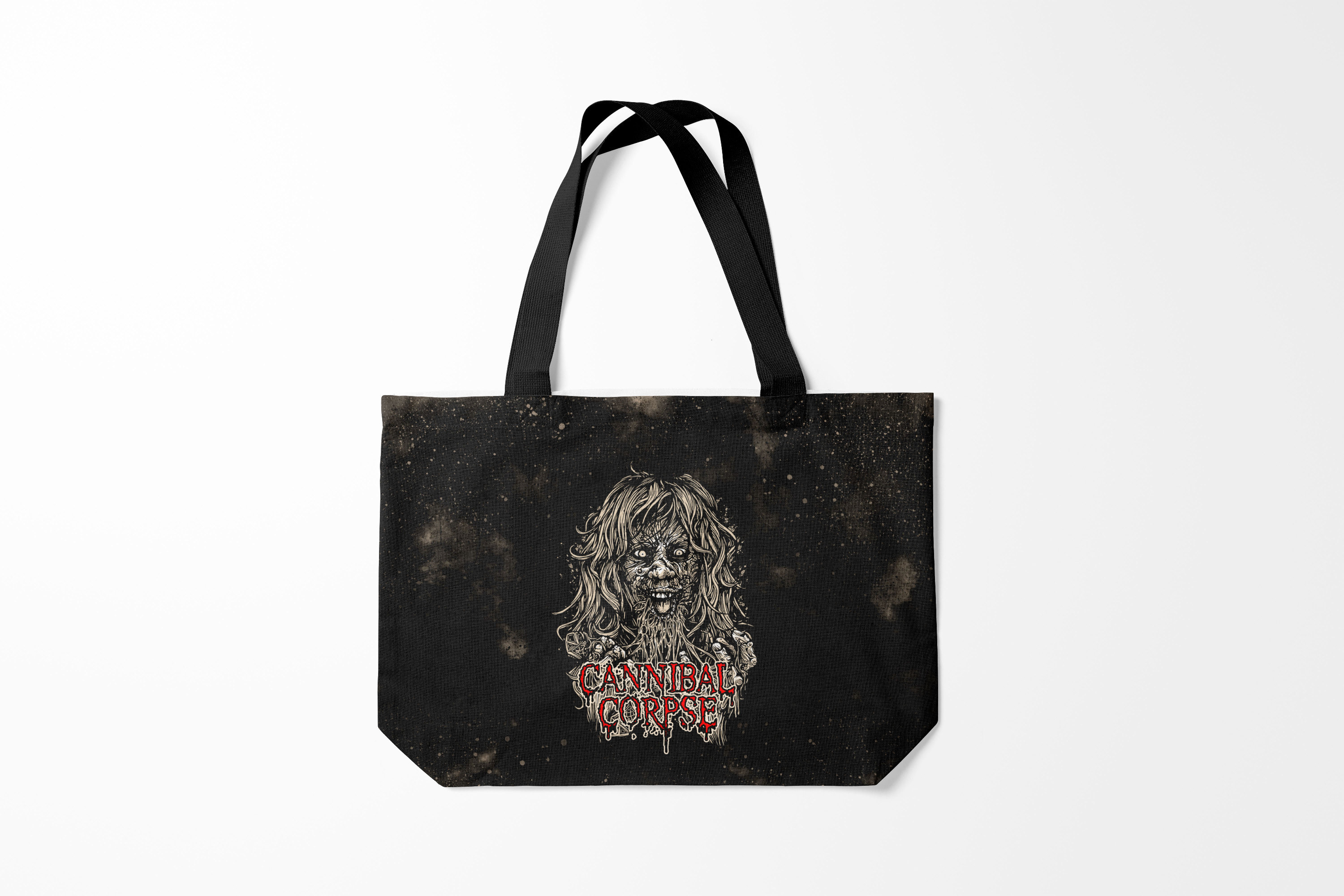 

Сумка шoппер унисекс Burnettie Cannibal Corpse, черный; серый, Cannibal Corpse