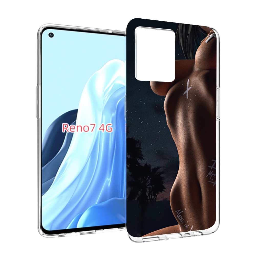 

Чехол MyPads белые-татуировки-на-теле для OPPO RENO 7 4G, Прозрачный, Tocco
