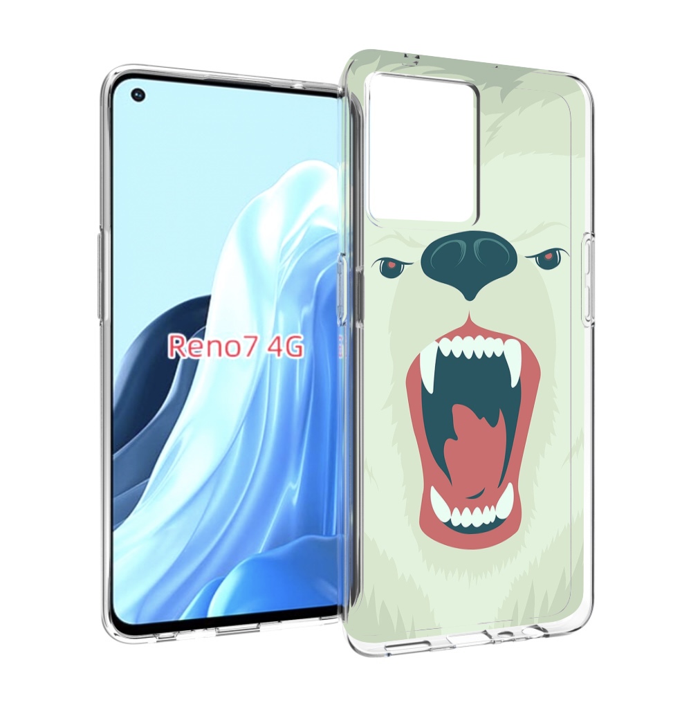 

Чехол MyPads белый-медведь для OPPO RENO 7 4G, Прозрачный, Tocco