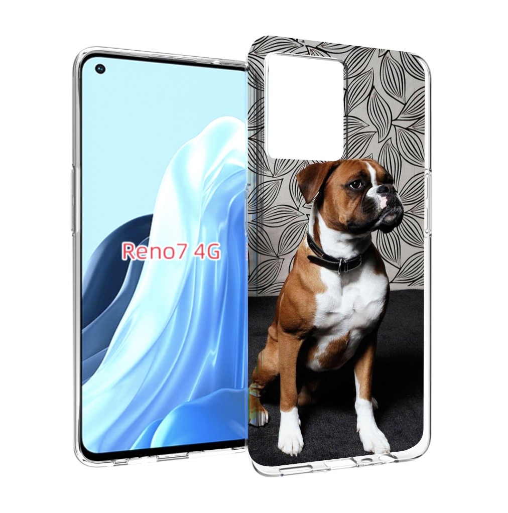 

Чехол MyPads боксер собака для OPPO RENO 7 4G, Прозрачный, Tocco