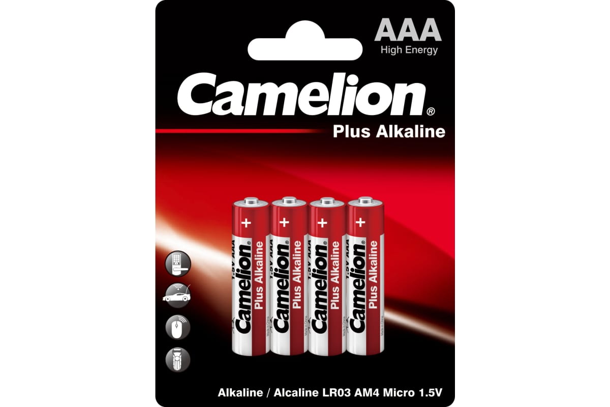 

Батарейки Camelion LR03 Plus Alkaline BL-4