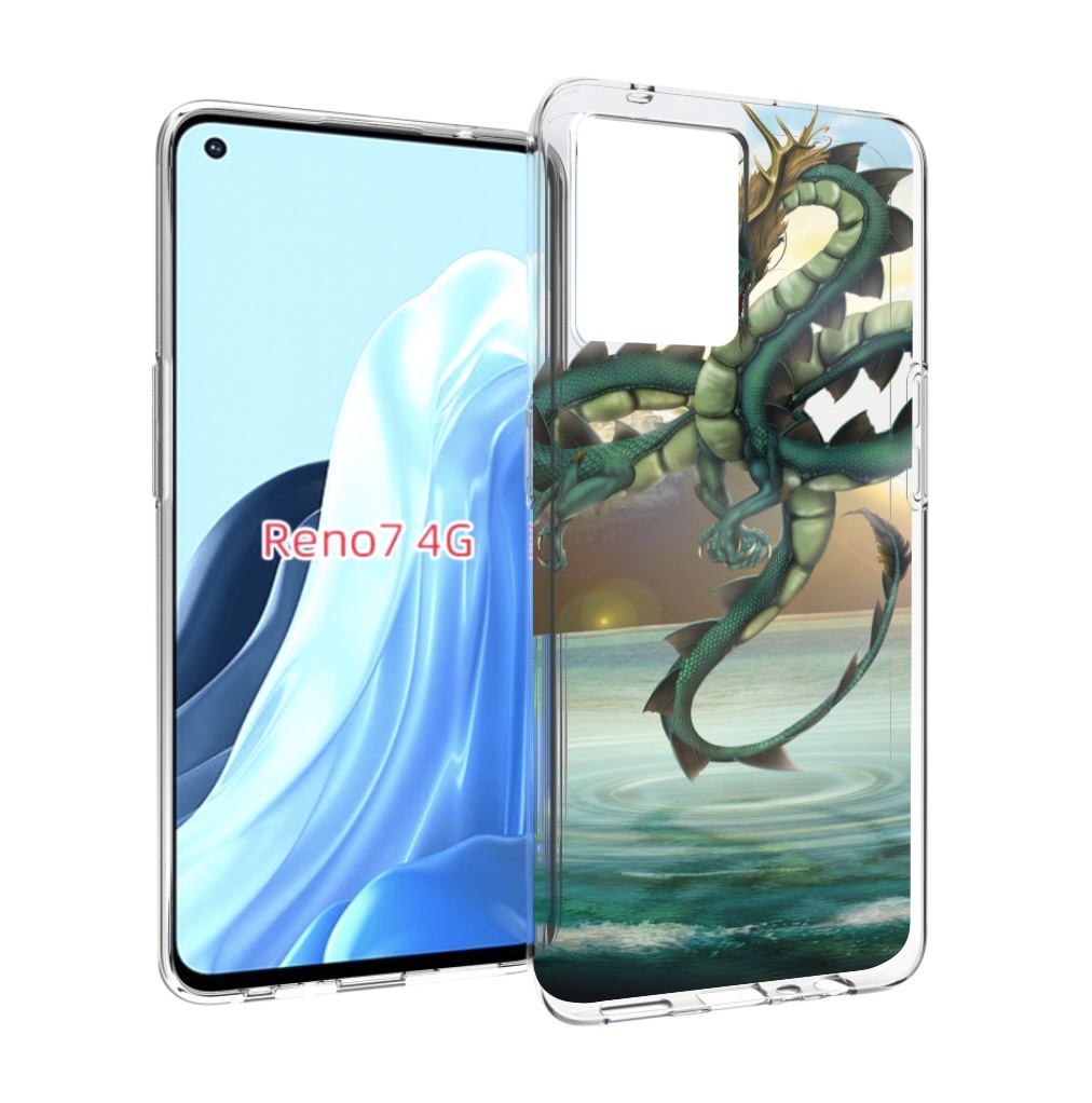 

Чехол MyPads водяной-дракон для OPPO RENO 7 4G, Прозрачный, Tocco