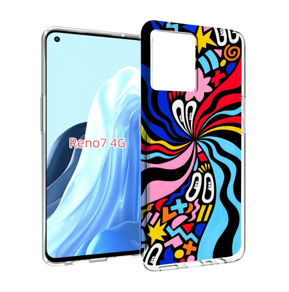 

Чехол MyPads волнистая-абстракция для OPPO RENO 7 4G, Прозрачный, Tocco