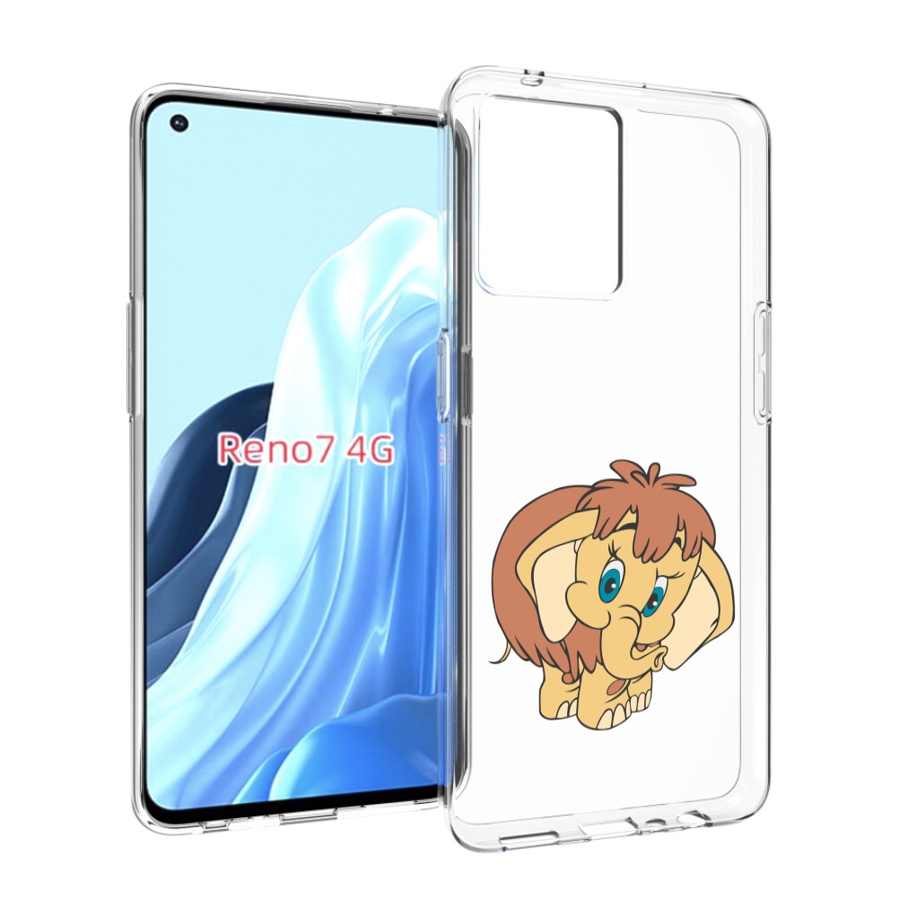 

Чехол MyPads волосатый-слоник детский для OPPO RENO 7 4G, Прозрачный, Tocco