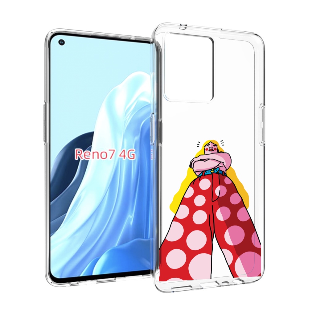 

Чехол MyPads высокая-девушка для OPPO RENO 7 4G, Прозрачный, Tocco