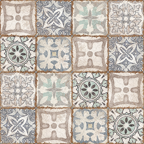 

Majolica глаз. керамогранит многоцветный (16135) 42x42