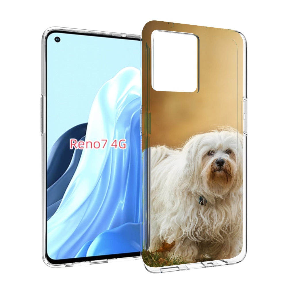 

Чехол MyPads гаванскии бишон для OPPO RENO 7 4G, Прозрачный, Tocco