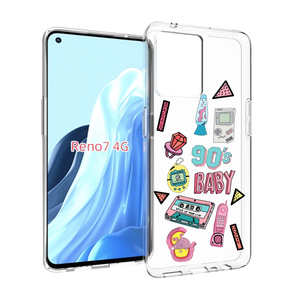 

Чехол MyPads гаджеты-90х для OPPO RENO 7 4G, Прозрачный, Tocco