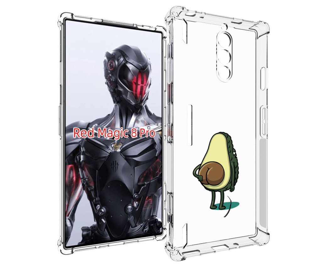 

Чехол MyPads смешной авокадо сзади для ZTE Nubia Red Magic 8 Pro / Red Magic 8 Pro Plus, Tocco