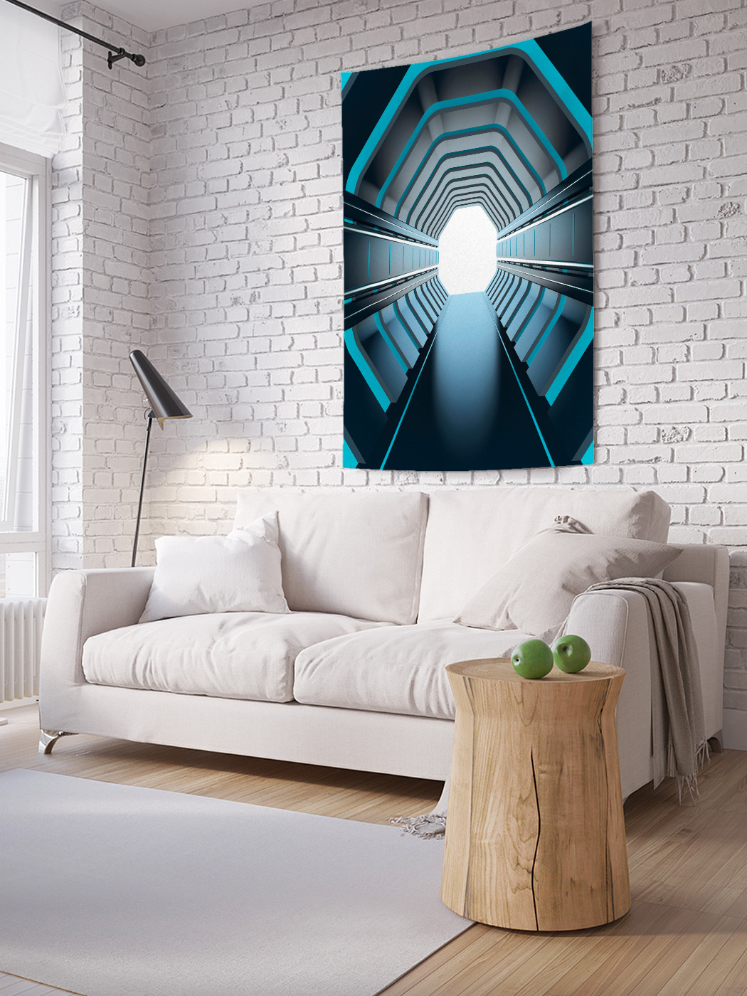 

Вертикальное фотопанно на стену JoyArty Синий тоннель 150x200 см, Синий тоннель