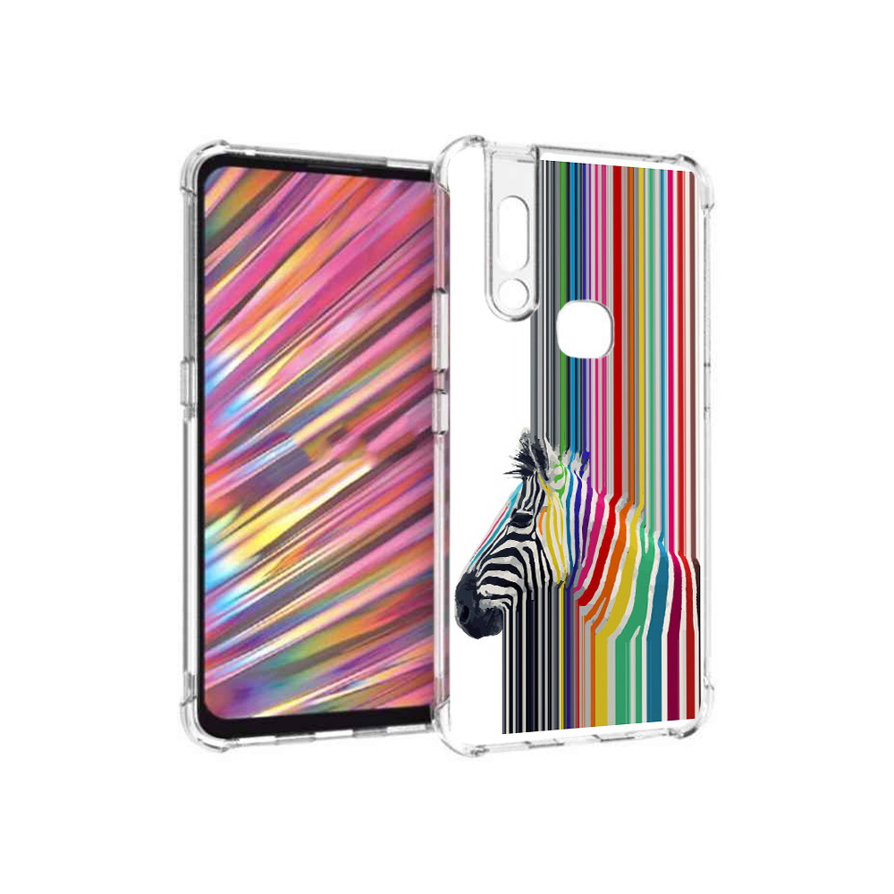 

Чехол MyPads Tocco для Vivo V15 радужная зебра (PT127905.397.565), Прозрачный, Tocco