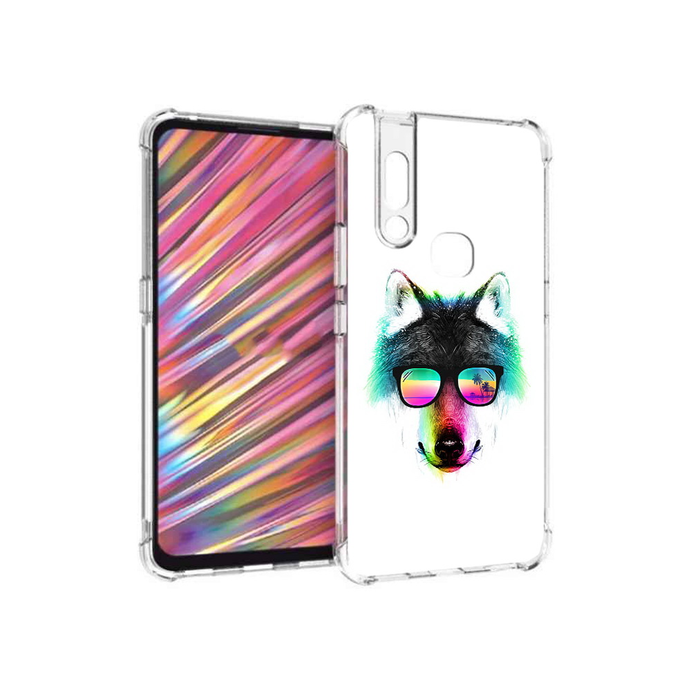 

Чехол MyPads Tocco для Vivo V15 радужный волк (PT127905.397.567), Прозрачный, Tocco