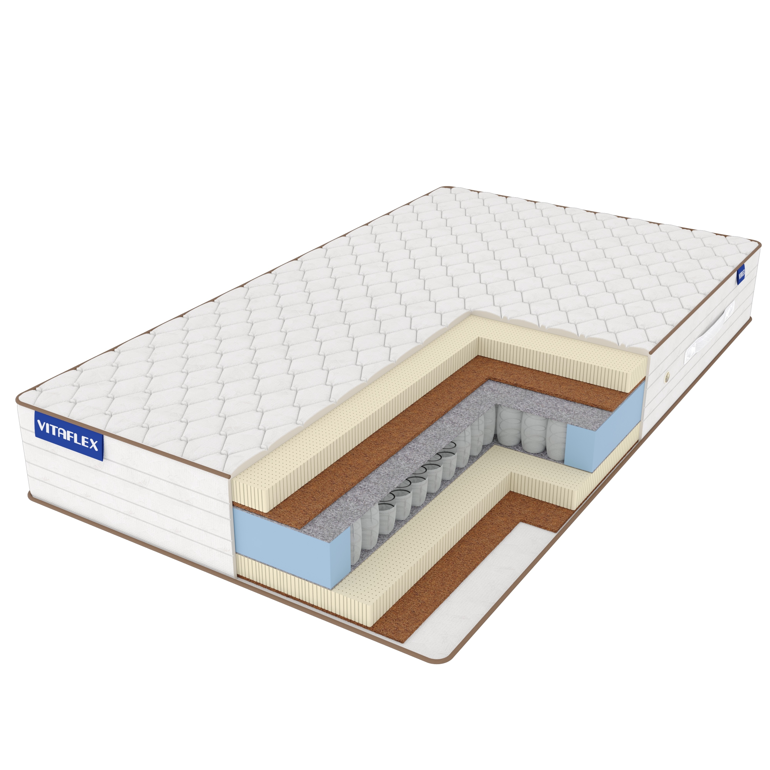 

Матрас Vitaflex Elite Easy S500 110х175, Бежевый;белый;серый;серебристый, Easy S500