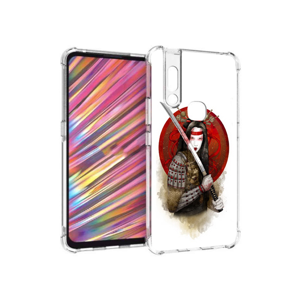 

Чехол MyPads Tocco для Vivo V15 рисованная девушка с катаной (PT127905.397.580), Прозрачный, Tocco