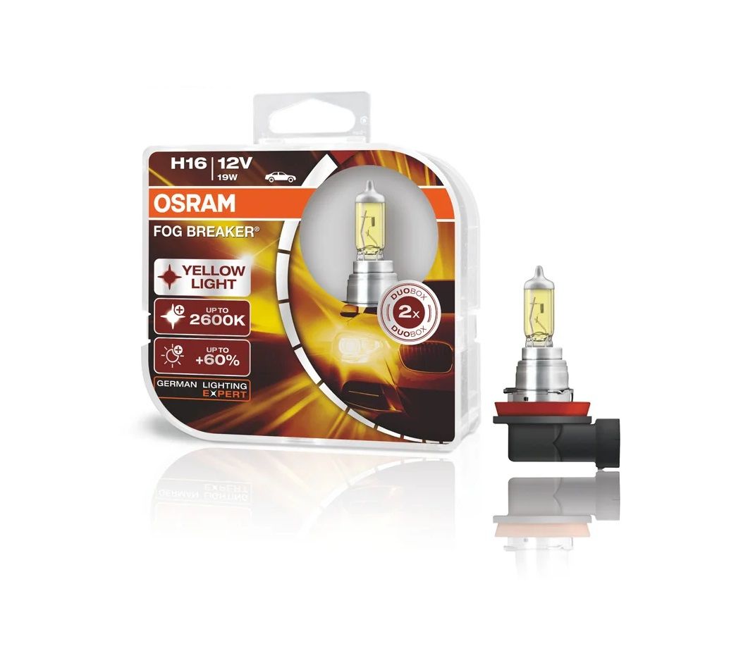 

Лампа 12V H16 19W PGJ19-3 2600К Fog Breaker OSRAM, H16 PGJ19-3
