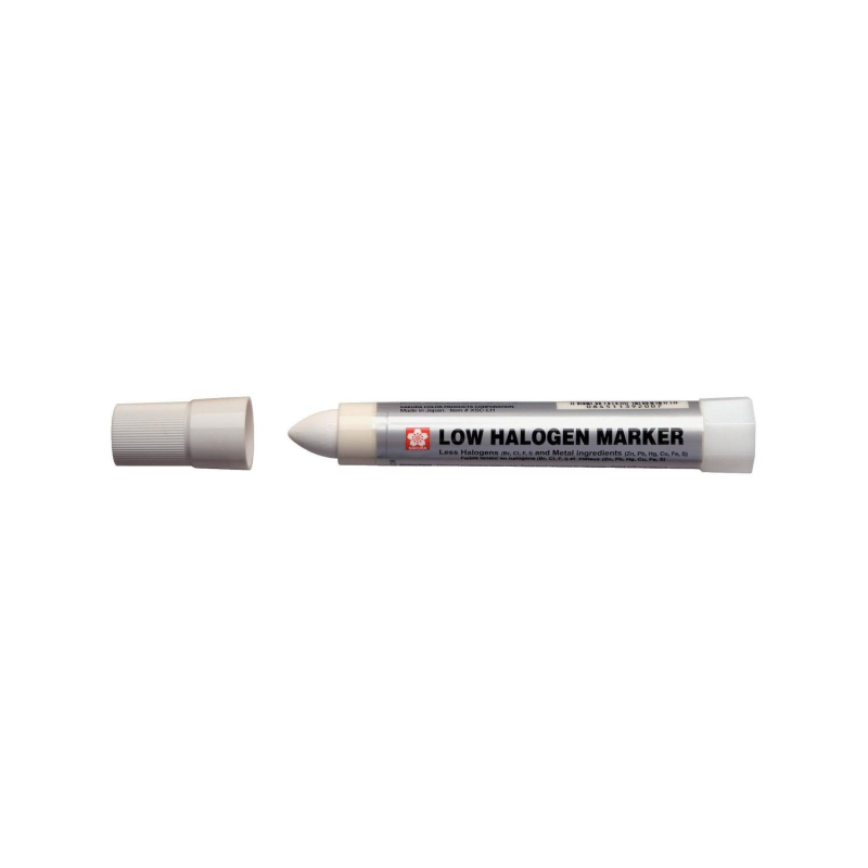 

Маркер промышленный Sakura Solid Low Halogen белый 13мм XSCLH50