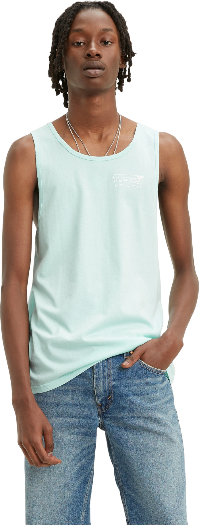 

Майка мужская Levi's 57960 голубая S, Голубой, 57960