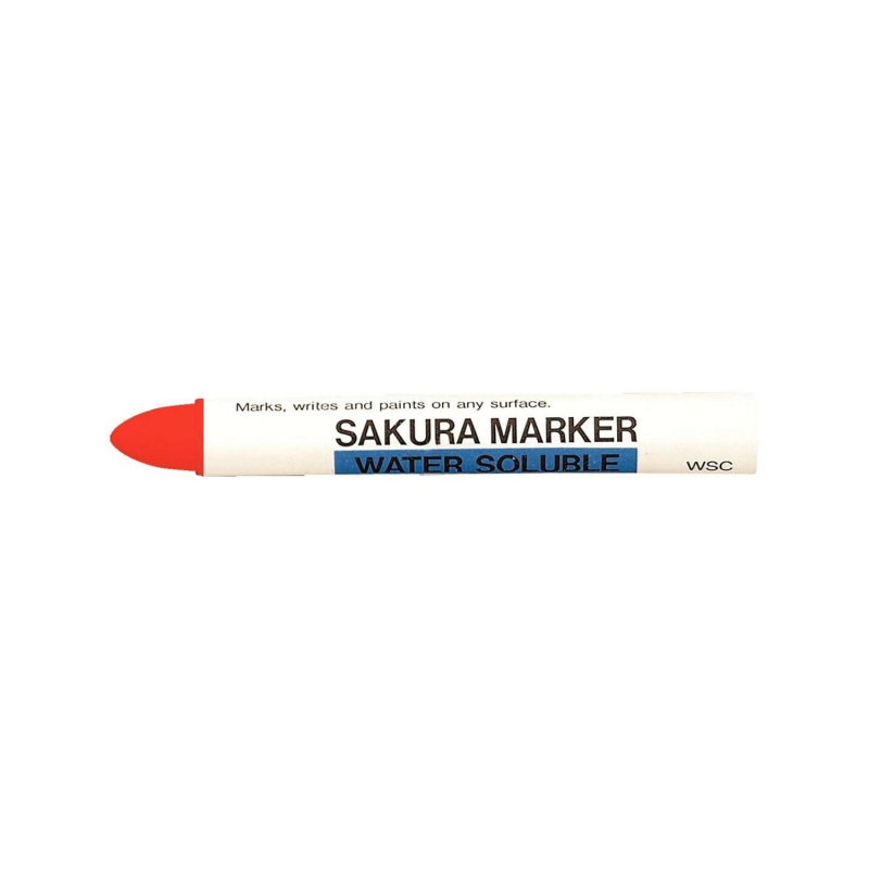 Маркер промышленный водораств. Sakura Water Soluble WSC красный 15мм WSC19